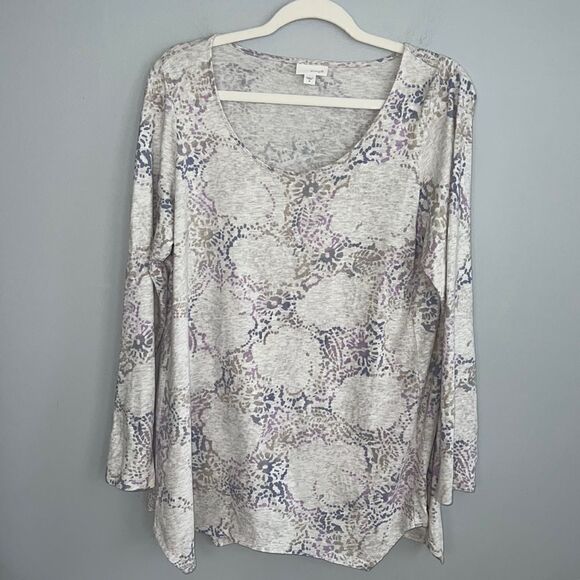 Pure Jill women’s M modal cotton blend floral pop over tunic blouse summ… - Picture 8 of 16